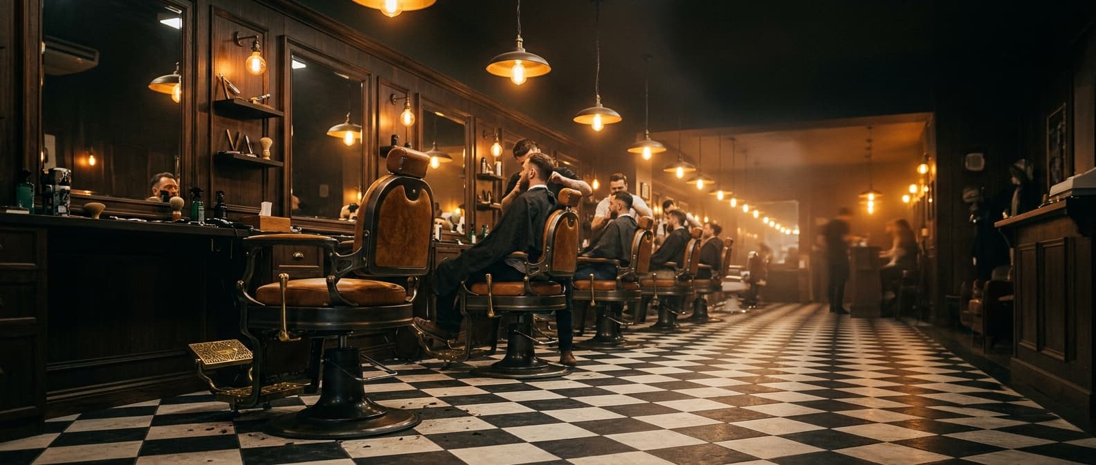 Barber shop interior
